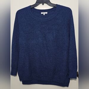 Madewell - Jane Waffle Stitch Pullover Sweater - Blue - Size Large